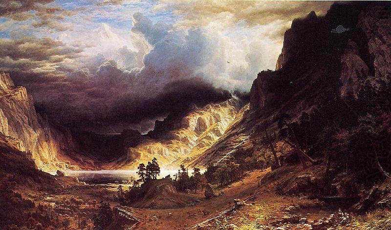 A Storm in the Rocky Mountains, Mr. Rosalie, Albert Bierstadt